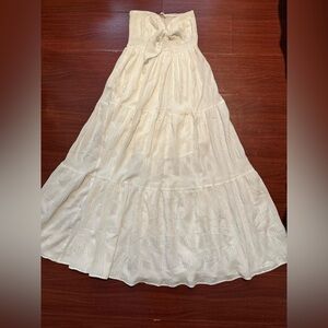 Elegant Cream Maxi Dress